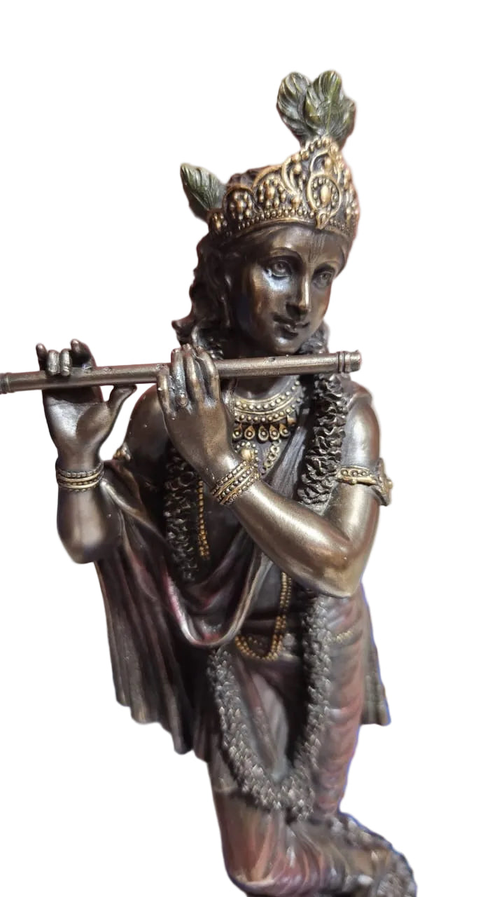 Lord Krishna in bronze 10.5”