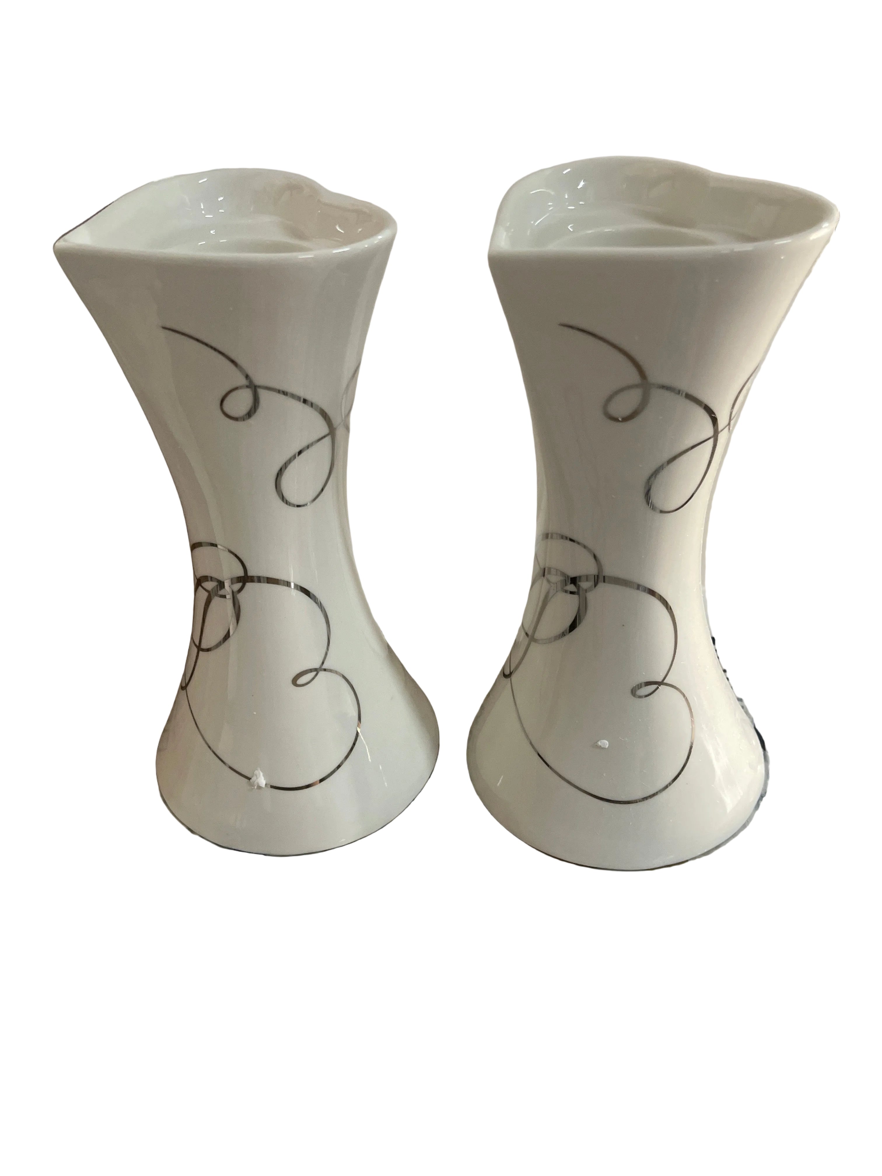 Mikasa love story, candleholders set of two 8”H