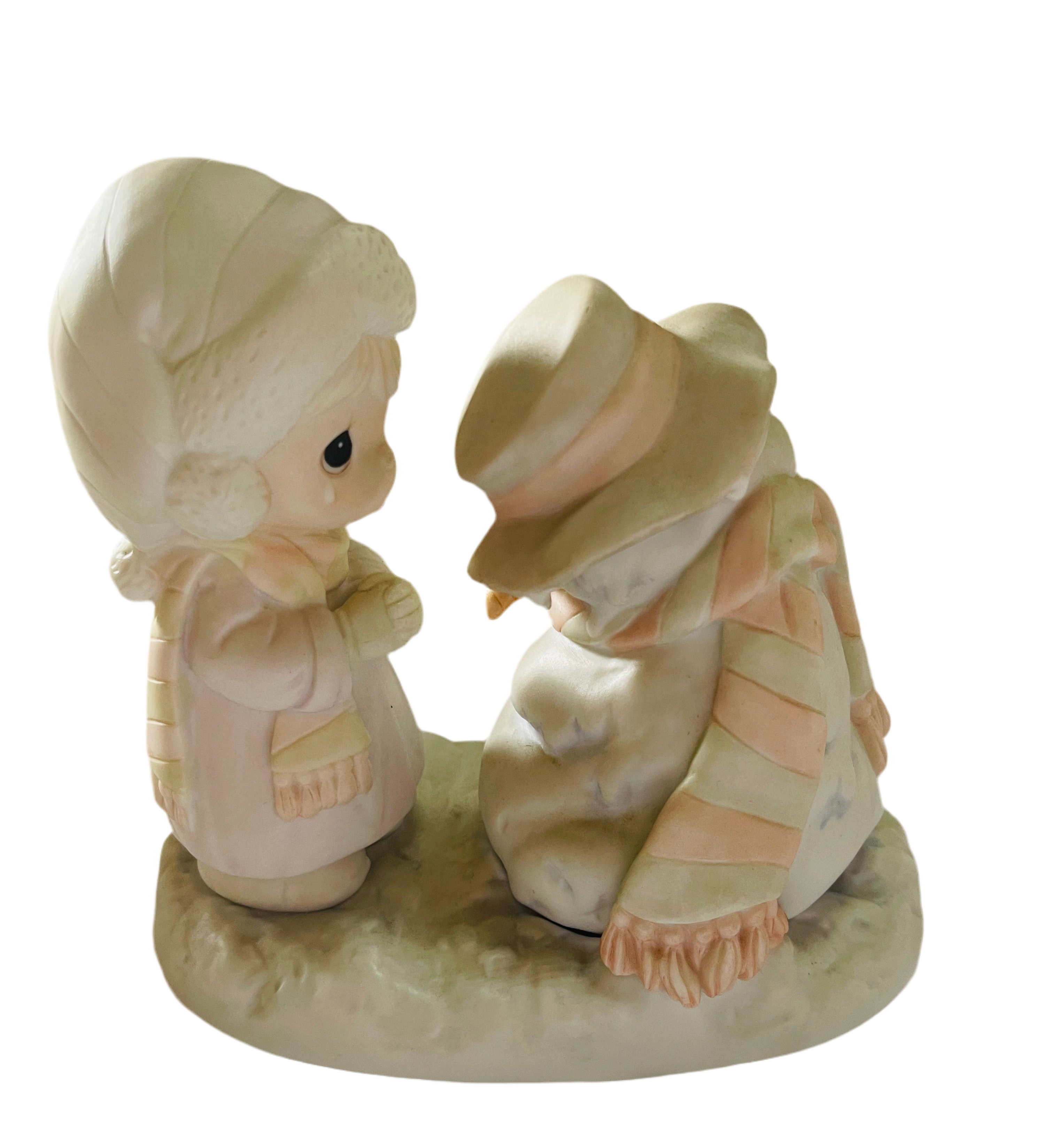 PRECIOUS MOMENTS We're Going To Miss You 524913 Girl w Snowman