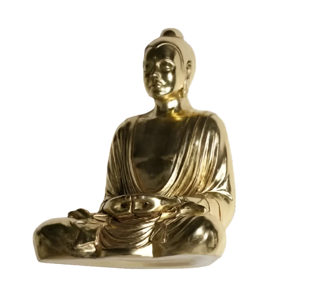 Gold Buddha Siting Statue