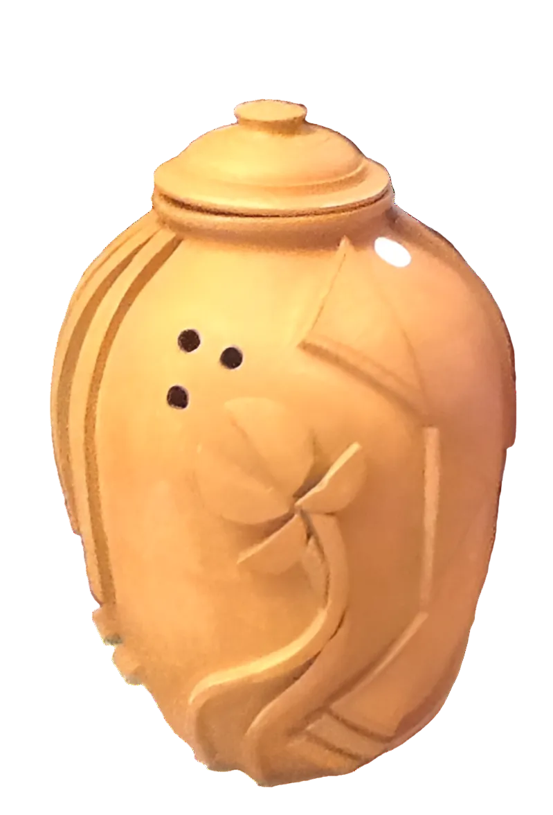 LARGE INDIA CRY POT WITH LID MADE IN INDIA