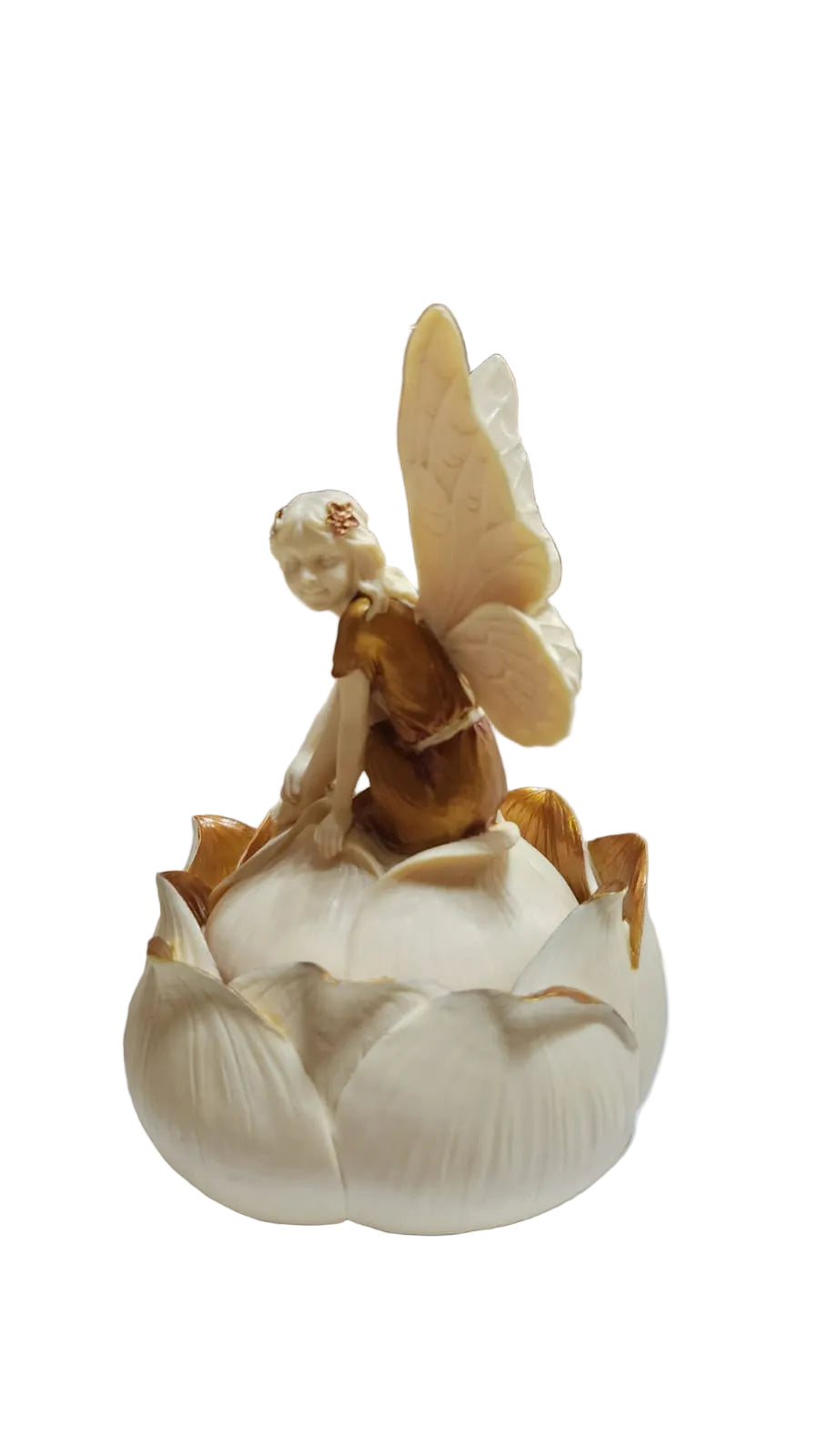 Vintage Art Nouveaux Veronese Design Pacific Giftware Golden Fairy Trinket Box