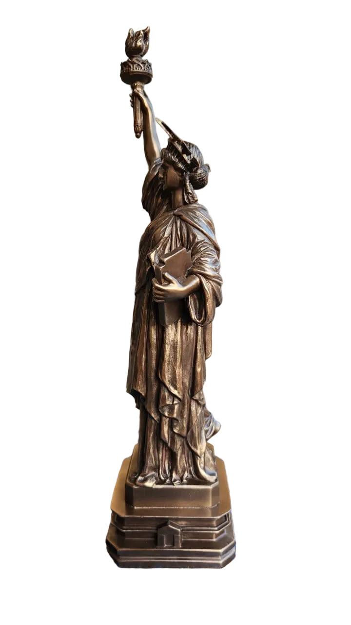 12.38 Inch The Statue of Liberty Cold Cast Bronze Sculpture Figurine
