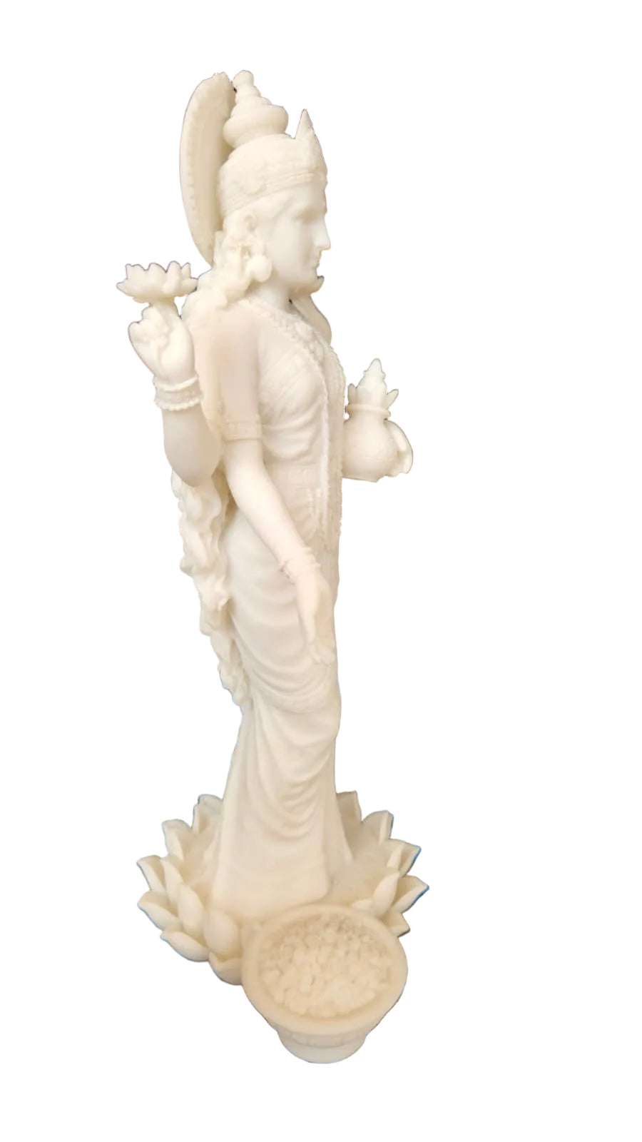 White marble, Laxmi standing