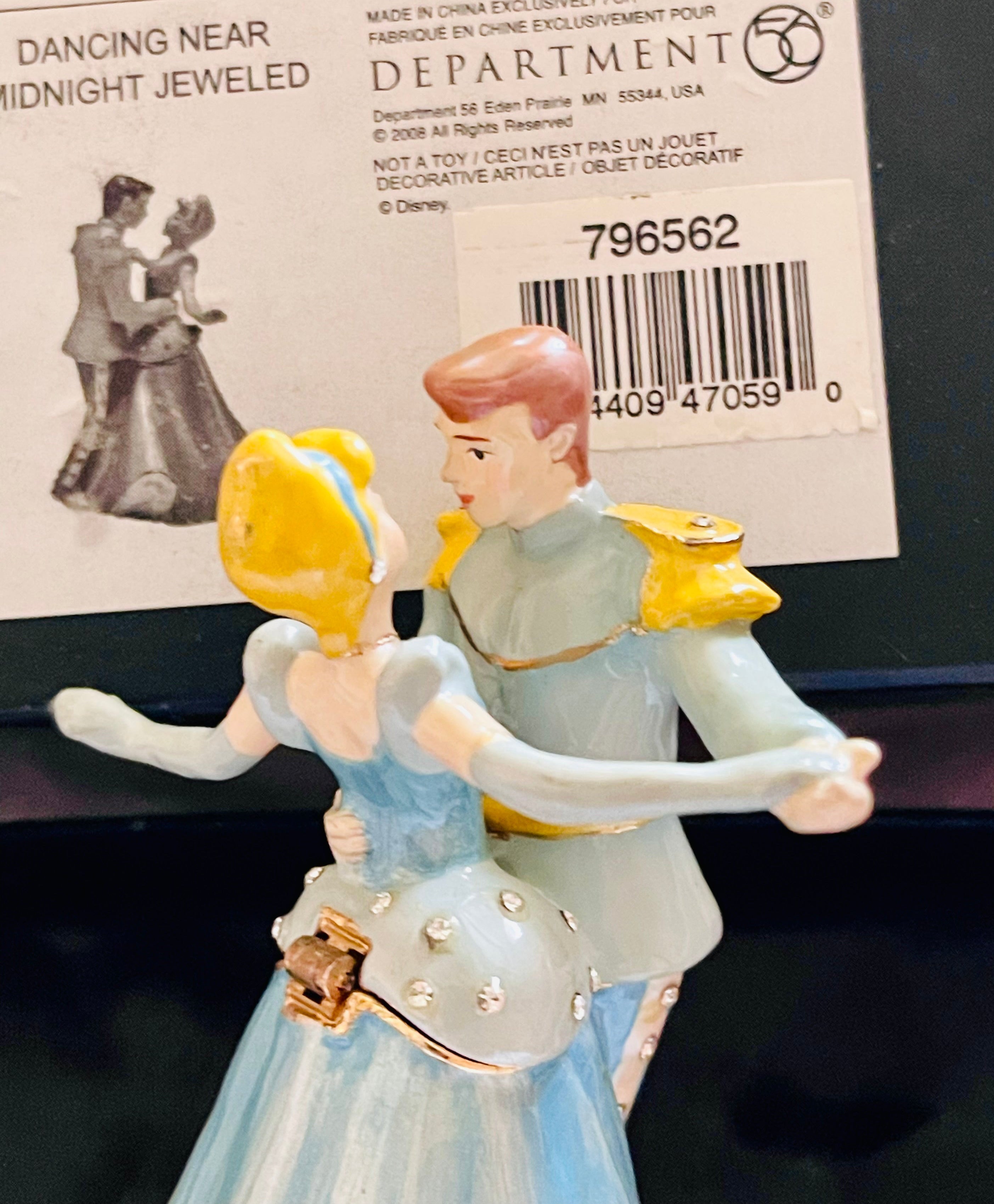 Disney Sleeping Beauty And Prince “Dancing Near Midnight” princess Aurora & Prince Phillip.
3.25”H