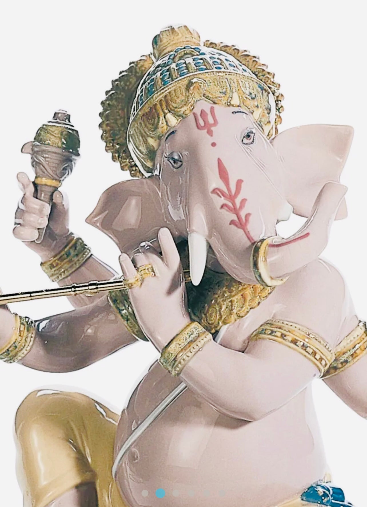 LLADRO BANSURI GANESHA FIGURINE-01008303