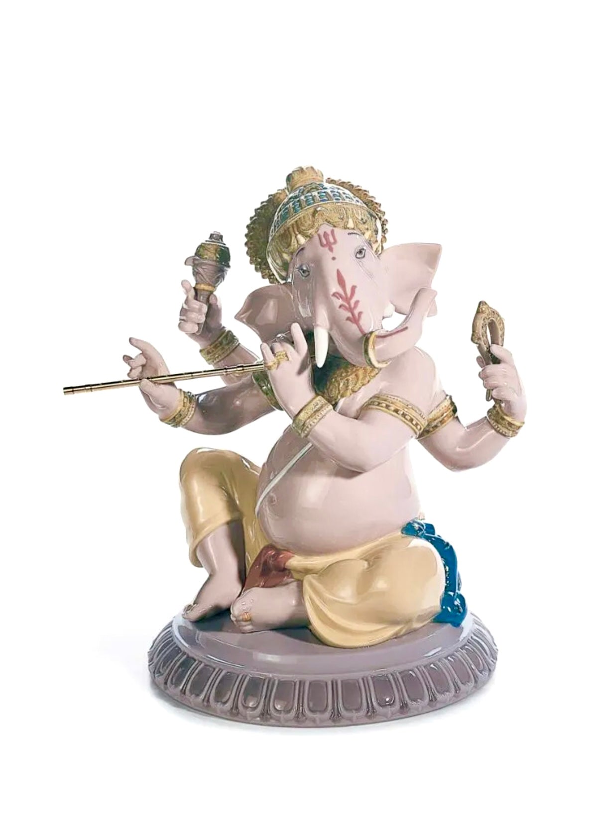 LLADRO BANSURI GANESHA FIGURINE-01008303