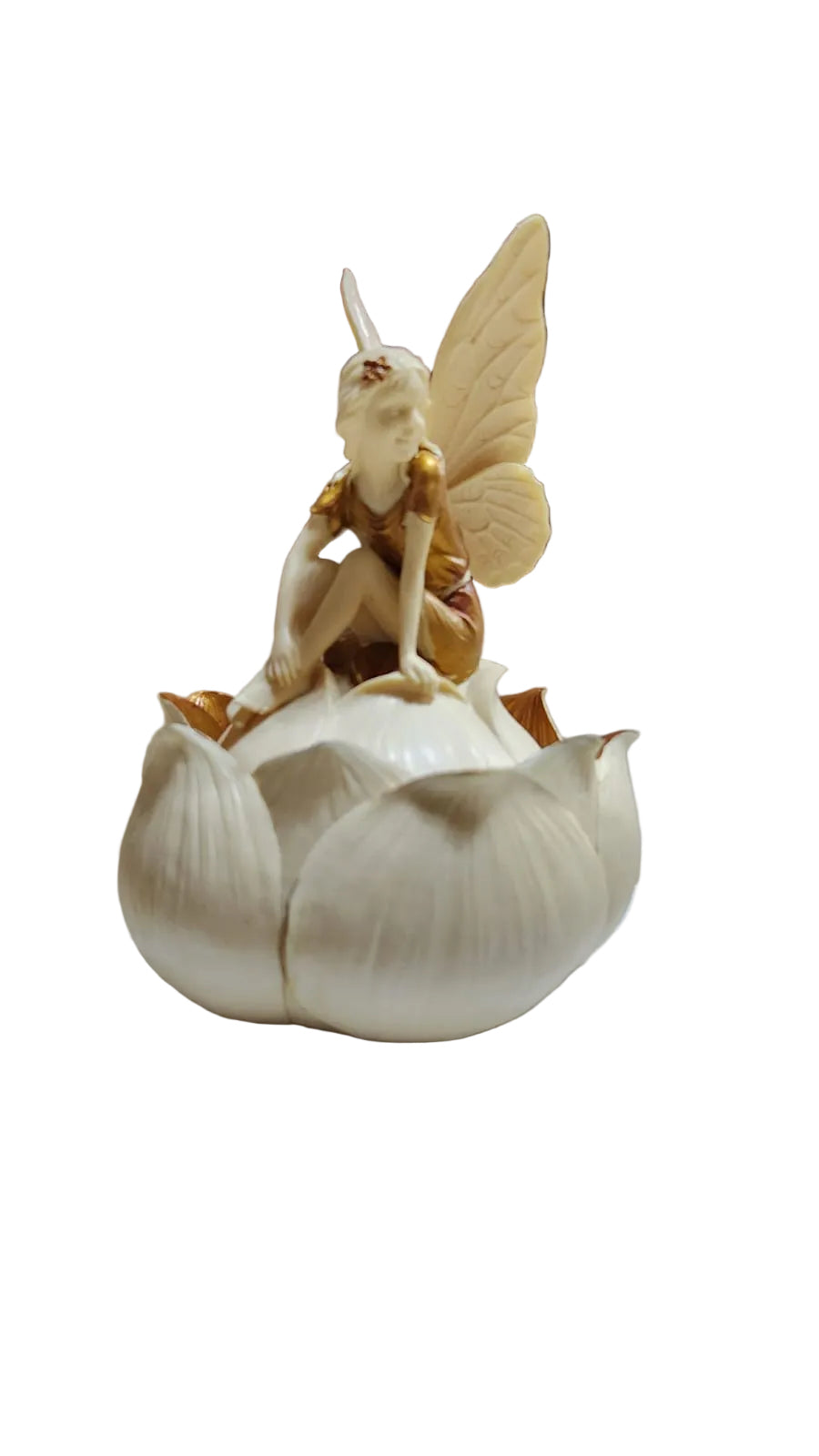 Vintage Art Nouveaux Veronese Design Pacific Giftware Golden Fairy Trinket Box