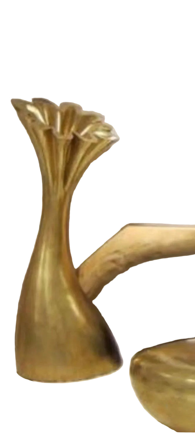 ANEMONE JAMBO VASE GOLD PHILLIS COLLECTION USA