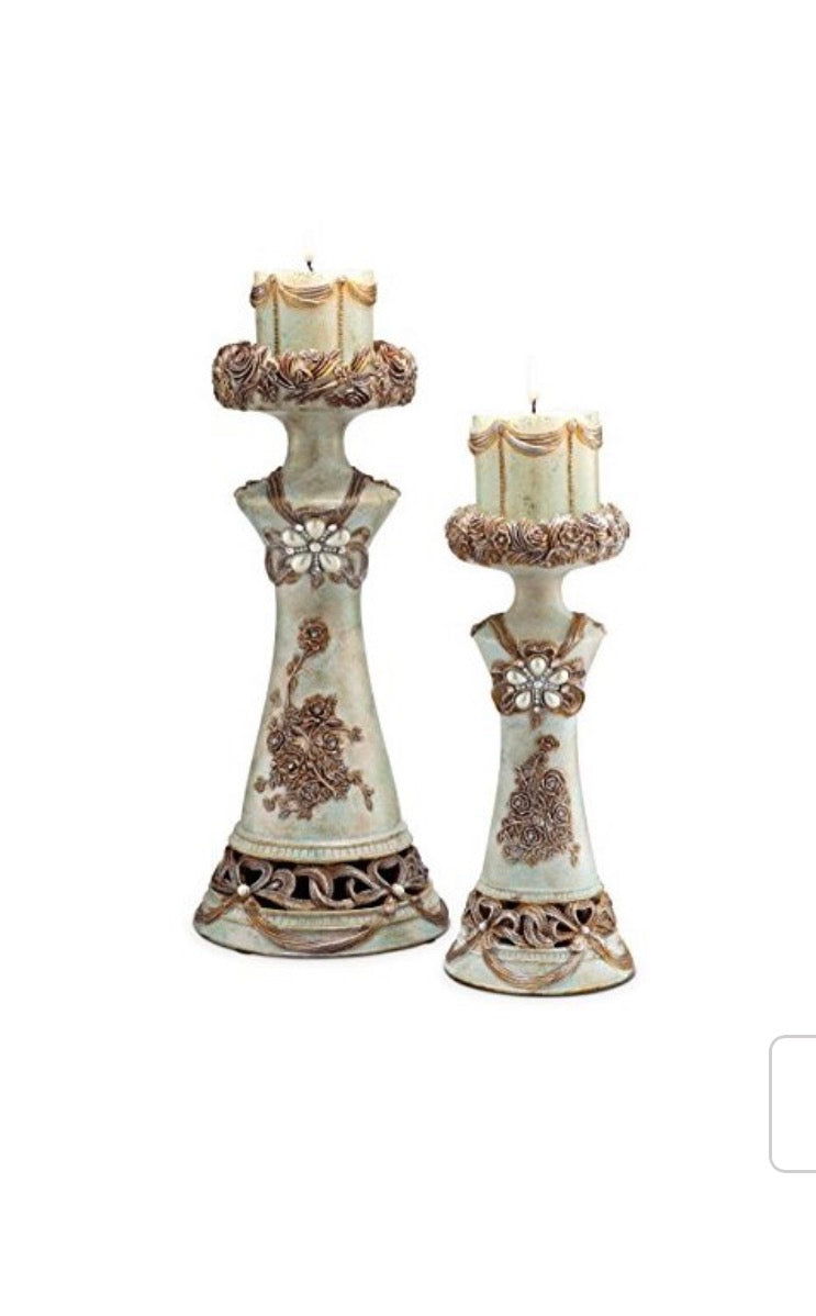 OK Lighting Rose Candle HolderVintage 2-in-1 Set
OK Lighting - Item #OK-4203C