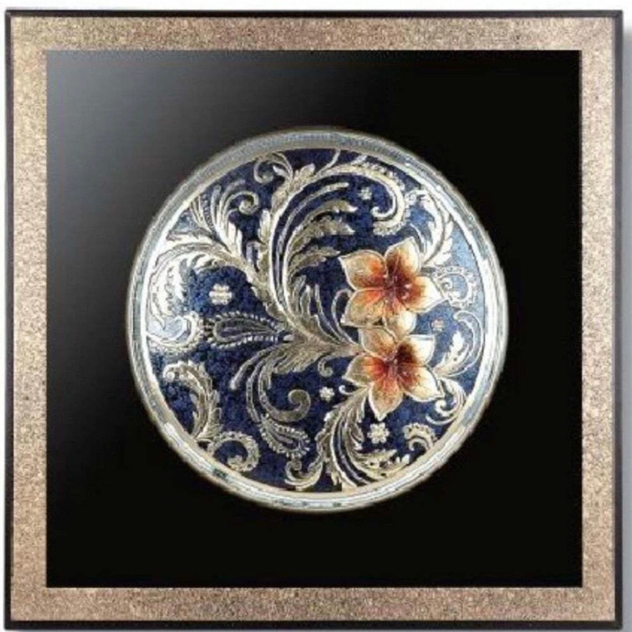 Cherry Blossoms Square Wall Plaque 31.50"H