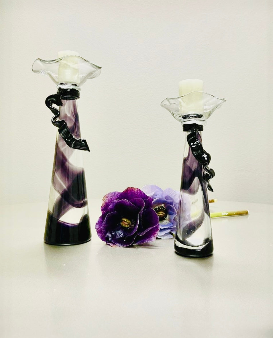 Nastro Viola candle holder