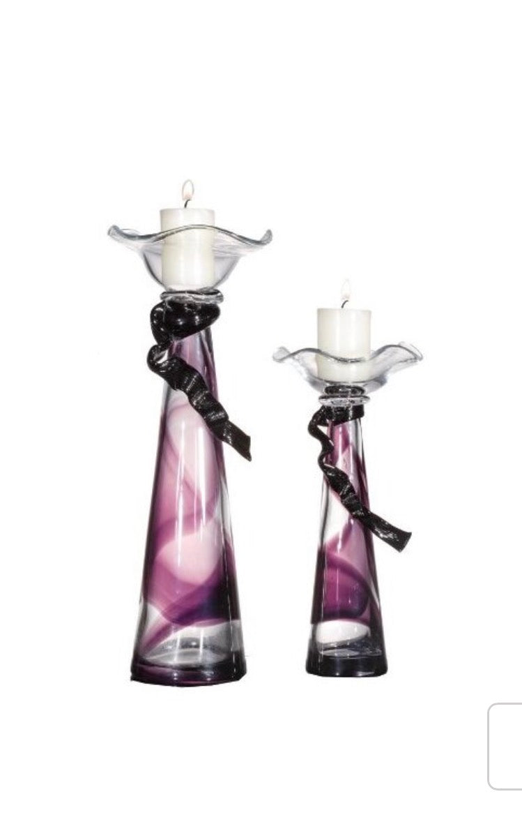 OK Lighting Elegant Glass Candle HoldersSet of 2
OK Lighting - Item #LG-5302C