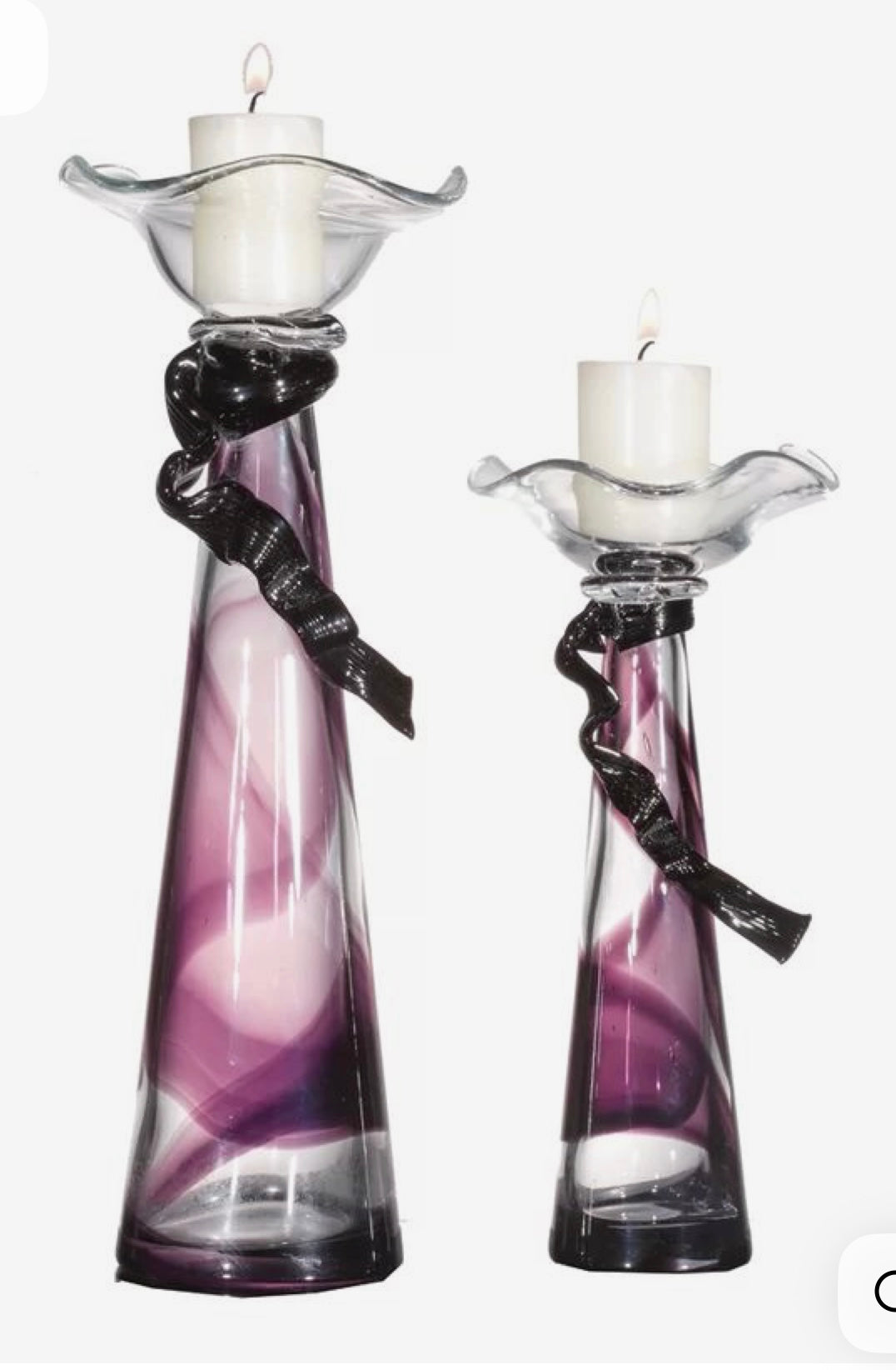 Nastro Viola candle holder