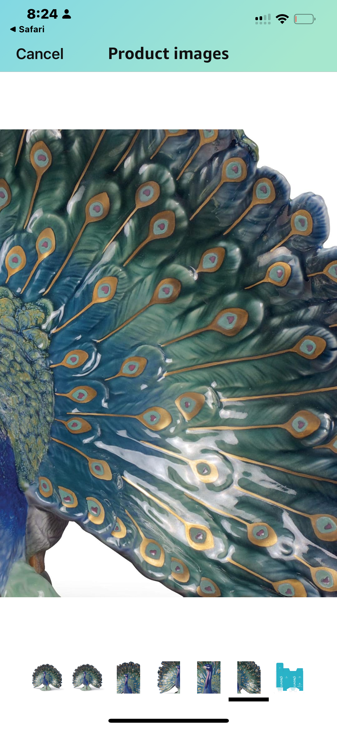 Lladro Peacock figurine 01008777