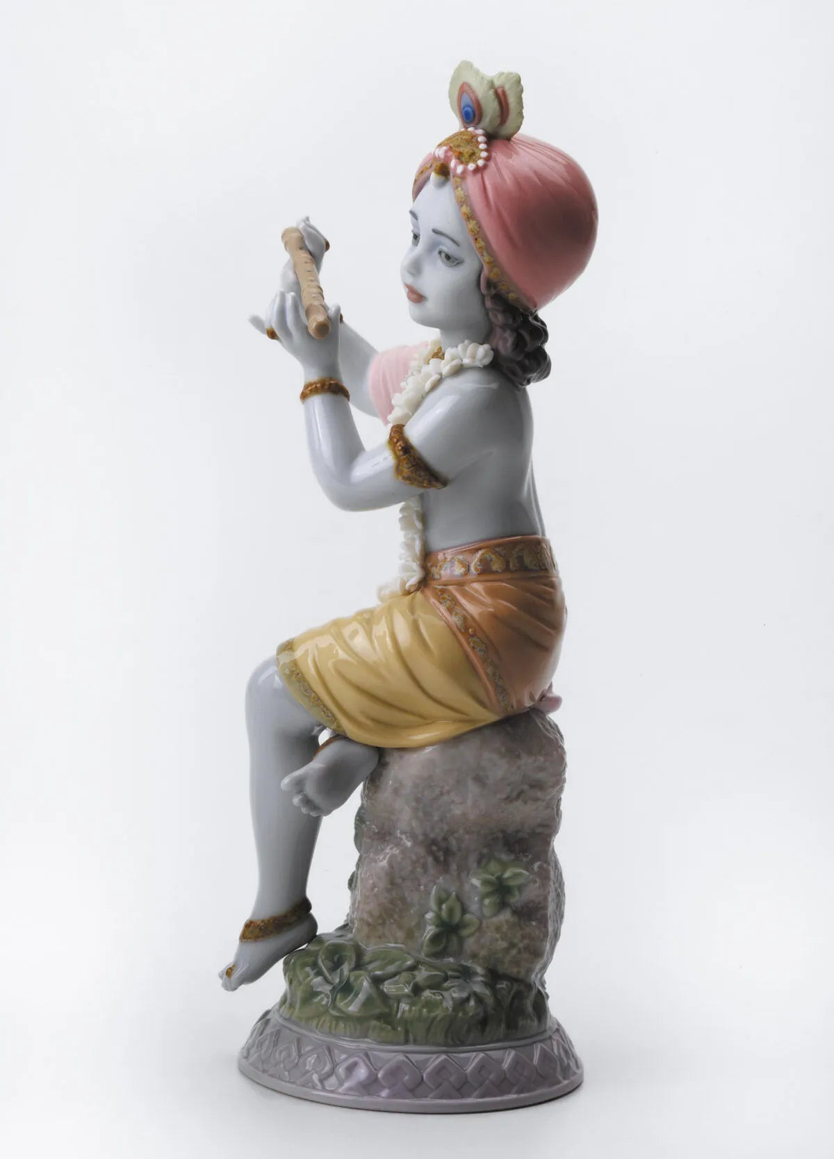LLADRO KRISHNA  PLAYING THE FLUTE